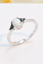Contrast 925 Sterling Silver Opal Ring - SHE BADDY© ONLINE WOMEN FASHION & CLOTHING STORE
