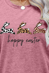 HOPPY EASTER Bunny Graphic Tee Shirt - SHE BADDY© ONLINE WOMEN FASHION & CLOTHING STORE