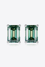 2 Carat Moissanite Stud Earrings in Green - SHE BADDY© ONLINE WOMEN FASHION & CLOTHING STORE