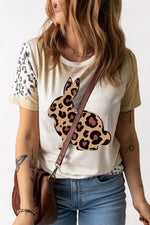 Easter Leopard Graphic Tee Shirt - SHE BADDY© ONLINE WOMEN FASHION & CLOTHING STORE