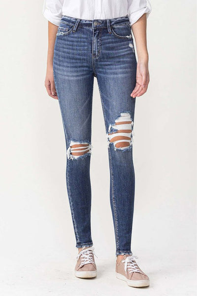 Lovervet Hayden Full Size High Rise Skinny - SHE BADDY© ONLINE WOMEN FASHION & CLOTHING STORE