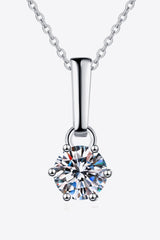 1 Carat Moissanite 925 Sterling Silver Chain-Link Necklace - SHE BADDY© ONLINE WOMEN FASHION & CLOTHING STORE