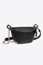 PU Leather Chain Strap Crossbody Bag - SHE BADDY© ONLINE WOMEN FASHION & CLOTHING STORE