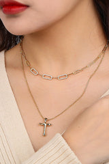 Cross Pendant 925 Sterling Silver Necklace - SHE BADDY© ONLINE WOMEN FASHION & CLOTHING STORE