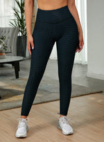 Textured High Waist Active Leggings - SHE BADDY© ONLINE WOMEN FASHION & CLOTHING STORE