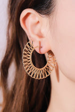18K Gold-Plated Cutout Earrings - SHE BADDY© ONLINE WOMEN FASHION & CLOTHING STORE