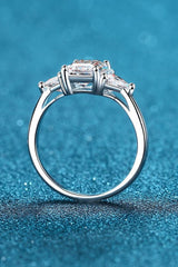 3 Carat Moissanite 925 Sterling Silver Rhodium-Plated Ring - SHE BADDY© ONLINE WOMEN FASHION & CLOTHING STORE