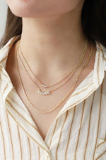 Zircon Chain-Link Necklace Three-Piece Set - SHE BADDY© ONLINE WOMEN FASHION & CLOTHING STORE