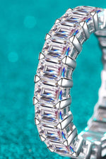 10.5 Carat Moissanite Rhodium-Plated Ring - SHE BADDY© ONLINE WOMEN FASHION & CLOTHING STORE