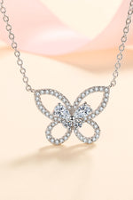 Moissanite Butterfly Pendant Necklace - SHE BADDY© ONLINE WOMEN FASHION & CLOTHING STORE