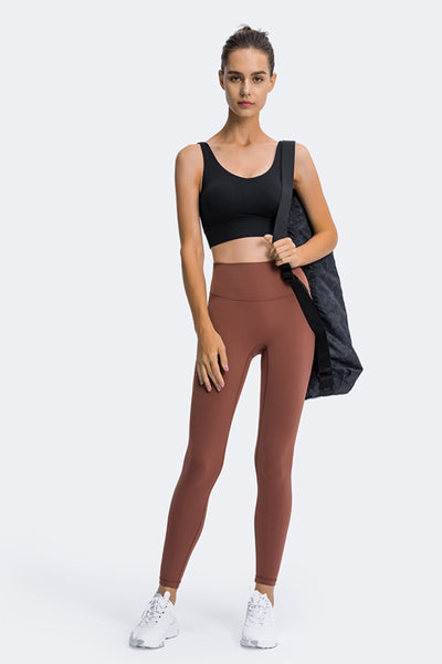 High Rise Ankle Length Yoga Leggings - SHE BADDY© ONLINE WOMEN FASHION & CLOTHING STORE