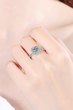 Square Moissanite Ring - SHE BADDY© ONLINE WOMEN FASHION & CLOTHING STORE