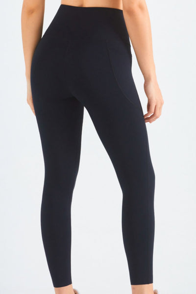 Highly Stretchy Elastic Waistband Pocket Yoga Leggings - SHE BADDY© ONLINE WOMEN FASHION & CLOTHING STORE