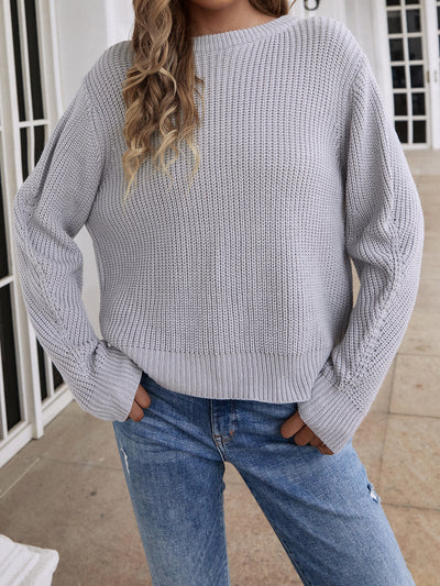 Button Down Rib-Knit Reversible Sweater - SHE BADDY© ONLINE WOMEN FASHION & CLOTHING STORE