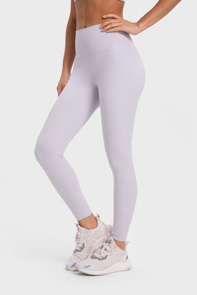 Highly Stretchy Wide Waistband Yoga Leggings - SHE BADDY© ONLINE WOMEN FASHION & CLOTHING STORE