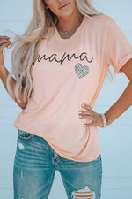 MAMA Heart Graphic Tee Shirt - SHE BADDY© ONLINE WOMEN FASHION & CLOTHING STORE