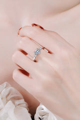 1.2 Carat Moissanite Heart Ring - SHE BADDY© ONLINE WOMEN FASHION & CLOTHING STORE