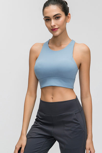 Halter Keyhole Sports Bra - SHE BADDY© ONLINE WOMEN FASHION & CLOTHING STORE