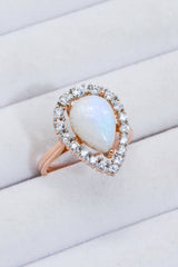 Moonstone Teardrop-Shaped 925 Sterling Silver Ring - SHE BADDY© ONLINE WOMEN FASHION & CLOTHING STORE