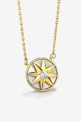 Cubic Zirconia Star Pendant Necklace - SHE BADDY© ONLINE WOMEN FASHION & CLOTHING STORE