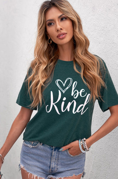 Be Kind Graphic T-Shirt - SHE BADDY© ONLINE WOMEN FASHION & CLOTHING STORE