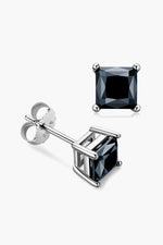 925 Sterling Silver Square Moissanite Stud Earrings - SHE BADDY© ONLINE WOMEN FASHION & CLOTHING STORE