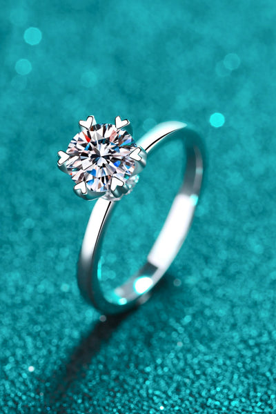 Pleasant Surprise 925 Sterling Silver 1 Carat Moissanite Ring - SHE BADDY© ONLINE WOMEN FASHION & CLOTHING STORE