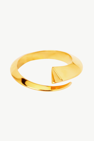 18K Gold-Plated Copper Bypass Ring - SHE BADDY© ONLINE WOMEN FASHION & CLOTHING STORE