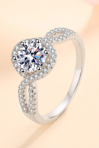 Feel The Joy 925 Sterling Silver Moissanite Ring - SHE BADDY© ONLINE WOMEN FASHION & CLOTHING STORE