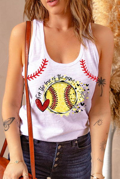 FOR THE LOVE OF THE GAME Graphic Tank - SHE BADDY© ONLINE WOMEN FASHION & CLOTHING STORE