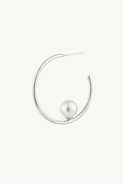 Pearl C-Hoop Earrings - SHE BADDY© ONLINE WOMEN FASHION & CLOTHING STORE