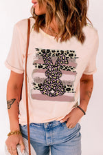 Easter Leopard Bunny Graphic T-Shirt - SHE BADDY© ONLINE WOMEN FASHION & CLOTHING STORE