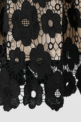 Floral Lace A-Line Skirt - SHE BADDY© ONLINE WOMEN FASHION & CLOTHING STORE