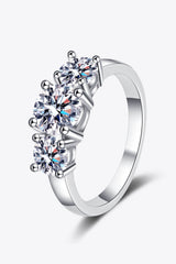 Stylish 925 Sterling Silver Moissanite Ring - SHE BADDY© ONLINE WOMEN FASHION & CLOTHING STORE