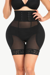 Full Size Breathable Lace Trim Shaping Shorts - SHE BADDY© ONLINE WOMEN FASHION & CLOTHING STORE