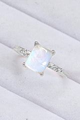 Square Moonstone Ring - SHE BADDY© ONLINE WOMEN FASHION & CLOTHING STORE