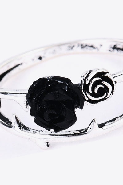 Rose Zinc Alloy Ring - SHE BADDY© ONLINE WOMEN FASHION & CLOTHING STORE