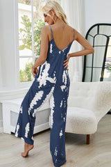 Tie-Dye Spaghetti Strap Jumpsuit with Pockets - SHE BADDY© ONLINE WOMEN FASHION & CLOTHING STORE