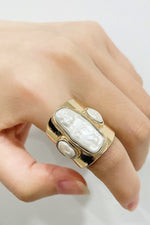 18K Gold-Plated Alloy Ring - SHE BADDY© ONLINE WOMEN FASHION & CLOTHING STORE