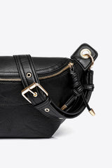 PU Leather Chain Strap Crossbody Bag - SHE BADDY© ONLINE WOMEN FASHION & CLOTHING STORE