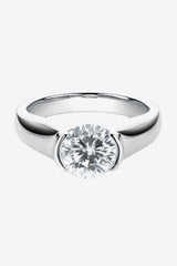 Looking Good 2 Carat Moissanite Platinum-Plated Ring - SHE BADDY© ONLINE WOMEN FASHION & CLOTHING STORE