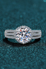 Sterling Silver Moissanite Ring - SHE BADDY© ONLINE WOMEN FASHION & CLOTHING STORE