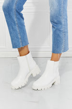 MMShoes What It Takes Lug Sole Chelsea Boots in White - SHE BADDY© ONLINE WOMEN FASHION & CLOTHING STORE