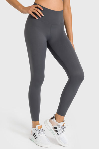 High Waist Ankle-Length Yoga Leggings - SHE BADDY© ONLINE WOMEN FASHION & CLOTHING STORE