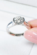 Looking Good 2 Carat Moissanite Platinum-Plated Ring - SHE BADDY© ONLINE WOMEN FASHION & CLOTHING STORE