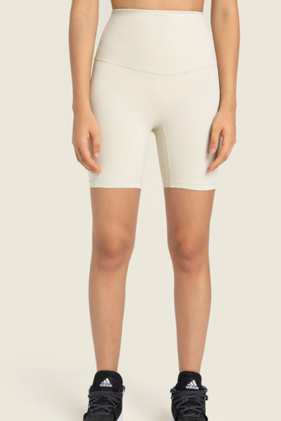 Seamless High-Rise Wide Waistband Biker Shorts - SHE BADDY© ONLINE WOMEN FASHION & CLOTHING STORE