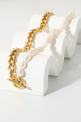 Dream Life Pearl Chunky Chain Necklace - SHE BADDY© ONLINE WOMEN FASHION & CLOTHING STORE