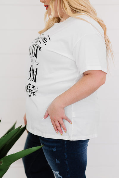 Plus Size Graphic Round Neck T-Shirt - SHE BADDY© ONLINE WOMEN FASHION & CLOTHING STORE