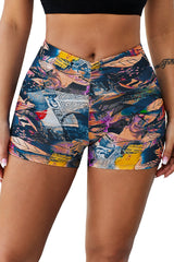 Wide Waistband High Waist Yoga Shorts - SHE BADDY© ONLINE WOMEN FASHION & CLOTHING STORE