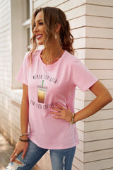 Never Too Cold for Iced Coffee Tee - SHE BADDY© ONLINE WOMEN FASHION & CLOTHING STORE